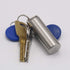 HRX Package Waterproof Stainless Steel Pill Case Keychain, Durable Small Pill Box for Men, Outdoor EDC Tool