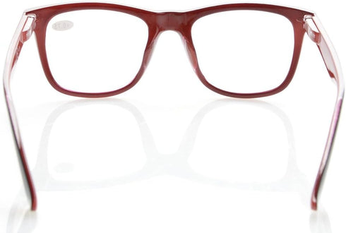 Eyekepper Readers Square Large Lenses Reading Glasses for Women, Spring-Hinges