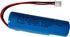 XINLANTECH 3.7V 2600mAh 18650 XH2.54/2P -2 Pack Rechargeable Li-ion Battery with Jst Connector Plug Wires for DIY
