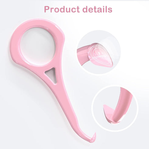 ARGOMAX Aligner Removal Tool, 2 Retainer Remover Tools for Braces, Trays, Retainers, Dentures (Pink)