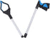 Trash Grabber, Aluminum Alloy ABS Material, Folding Design, Lightweight Portable Blue Black Labor Saving Picker