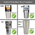 ZYTC Reusable Plastic Straws for 20OZ and 30OZ Cups, Set of 6 Straws and 2 Cleaning Brushes