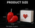 NatureMan 2 Pcs Valentine's Day Heart Candles- Red Love Heart Shape Scented Candles- Handmade Aromatherapy Candles