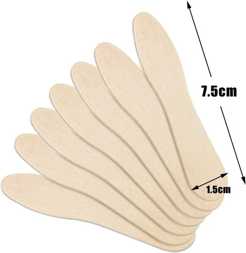 500 Pcs Small Wooden Spoons, Mini Disposable Ice Cream Tasting Spoons, 3 Inch Wood Sample Spoon