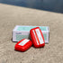 3 Pack Glucology Red Sharps Bins - Durable 80ml Biohazard Needle Disposal Containers for Medical Waste