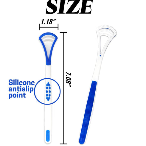 40PCS Tongue Scraper for Adults, Tongue Scraper Cleaner, Blue Tongue Cleaner, Oral Care Scrapers Kits Plastic Tongue Brush for Reducing Bad Breath Adults Kids Healthy Oral Care Tools Easy to Us