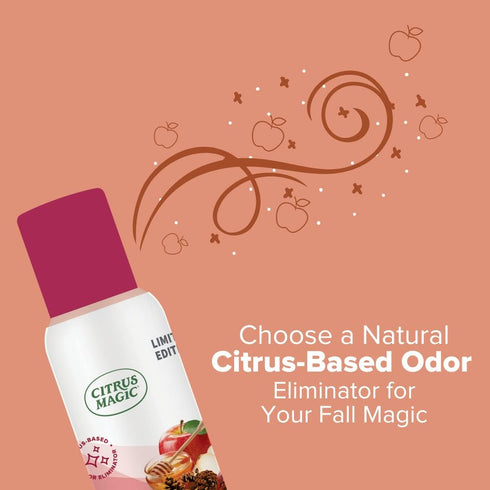 Citrus Magic Limited Edition Natural Odor Eliminating Air Freshener Spray - Crisp Autumn Apple, 3-Ounce, Pack of 3