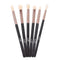 MSQ Eye Brush Set, Rose Gold 6pcs Eyeshadow Set, Eyebrow Brush Makeup Brushes for Eyeshadow, Eyebrow, Eyeliner