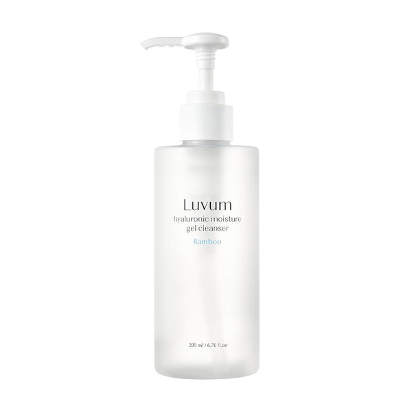Hyaluronic Acid Cleanser with Bamboo Extract, Gentle Formula for Sensitive Skin, Korean Gel Facial Wash, 6.76 fl. oz