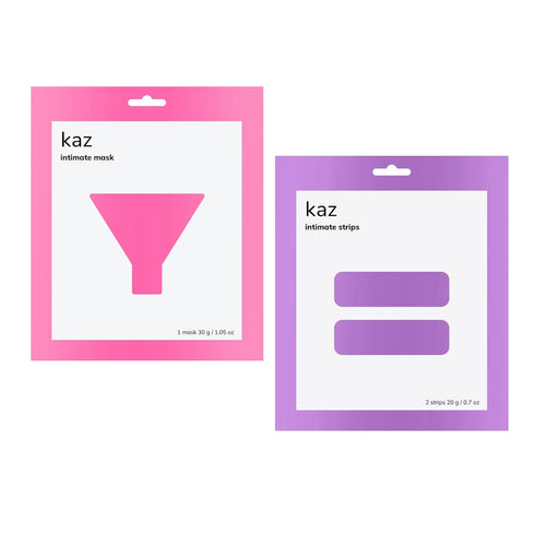 Waxness Kaz Hydrogel Intimate Hydrating & Soothing Mask and Strips Set for Bikini