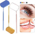 Lash Mirror for Eyelash Extensions - Stainless Steel Makeup Tool for False Lashes & Adhesives - Professional Supplies