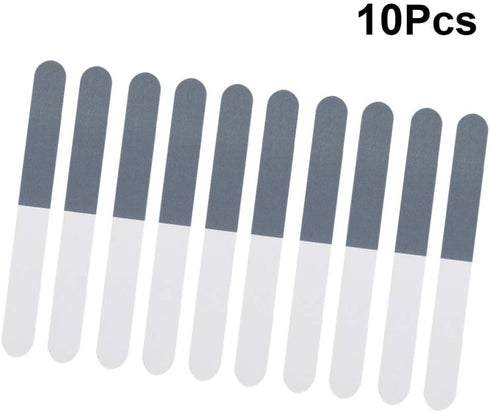 Scicalife 10pcs Double Sided Nail Files, 3 Way Emery Board Nail Buffering Tools for Home and Salon