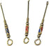 3pcs Tiny Snuff Spoon, Brass Medicine Powder/Earpick Spoon, Retro Necklace Loop Pendant