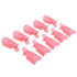 KINGMAS 10 Pcs Gel Nail Polish Remover Clips - Plastic Acrylic Nail Art Soak Off Wrap Cleaner Cap Clips