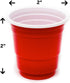 EDI Disposable Red Plastic Mini Party Shot Glasses, 2 oz, 40 Count