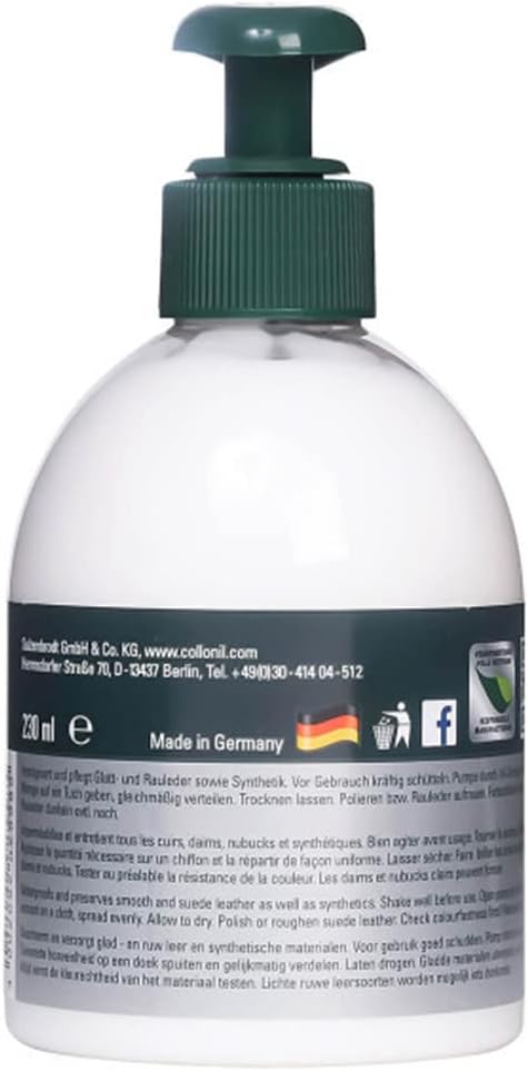 Leather Gel by Collonil - Leather Care for Smooth and Suede Leather - Dirt & Water-Repellent - Conditioner for Furniture, Shoes, Bags & More - 7.78 Fl Oz