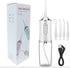 Dental Flosser Water Jet Oral Irrigator, Portable Rechargeable, Multiple Pressure Modes for Teeth and Braces