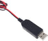 KHIOPNT 2M LR6 1-4pcs 1.5V (3V) AA Battery Eliminator USB Power Supply Cable Replace AA Battery