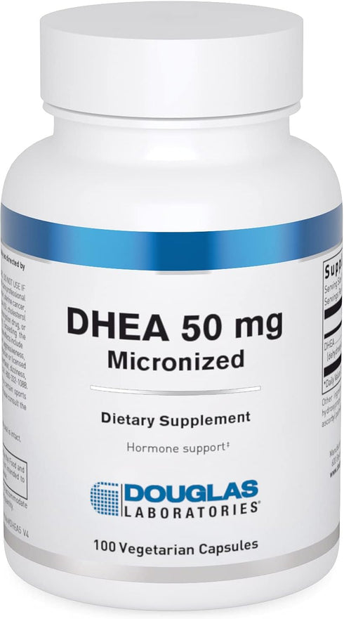 Douglas Laboratories DHEA 50 mg Capsules - Micronized - 100 Vegetarian Capsules