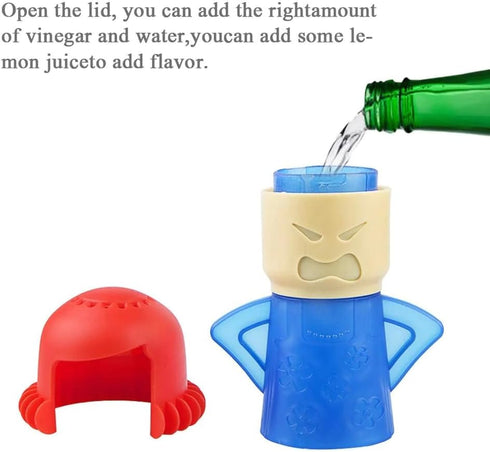 Microwave Cleaner - Steam Cleans Crud in Minutes with Vinegar and Water for Kitchen Gifts (Color Random)
