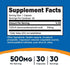 Nutricost Tudca 500mg, 30 Capsules (Tauroursodeoxycholic Acid) - Premium Quality, Gluten Free