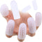 Tondiamo 20 Pieces Silicone Finger Cots Protectors Caps for Wound, Breathable Finger Cover Sleeves for Cracking, Eczema
