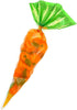 50pcs Carrot Shaped Candy Bags, Creative Cone Cellophane Bags for Easter Gift Storage, Translucent Packaging with Twist