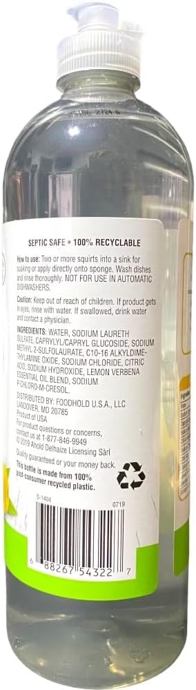 Nature's Promise Liquid Dish Soap, Lemon Verbena, 24 Fl Oz