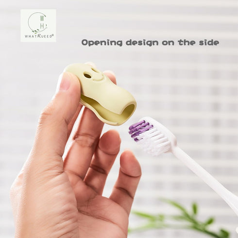 Travel Toothbrush Head Cover Case for Kids, Silicone Protector Cap, Dustproof Toothbrush Protect Case (Set of 8)