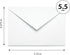 Little Notes by Comptime 4.25 5.5 Monogram Stationery Note Cards - Personalized Monogram Cards (A-Z), Navy Blue, x