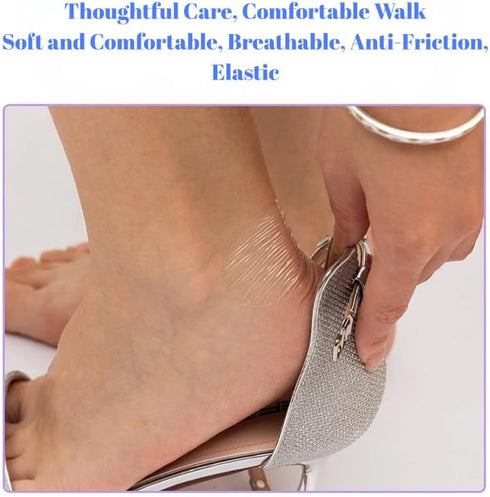 zofanvo 120pcs 1.72.6in Self Adhesive Invisible Heel Anti-Wear Sticker,Waterproof Anti Wear Foot Care Heel Protection