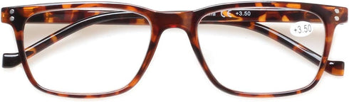 JOSCHOO 5 Pack Reading Glasses, Men Women Spring Hinges Comfortable Glasses for Reading, Medium