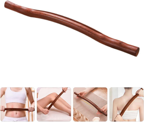 Wooden Massage Stick Body Massage Roller for Muscle Relaxation Manual Gua Sha Tool Acupressure Pen Spa Muscle Massagers