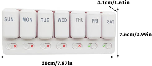 HGIYA Family First Aid Box Portable Medicine Chest Storage Cabinets Organizer Pill Weekly Medication
