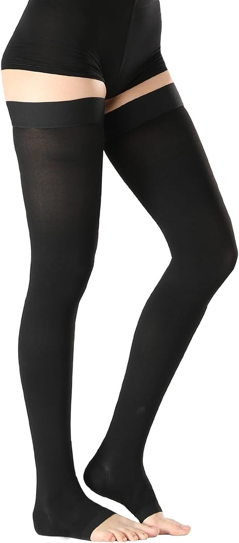 Thigh High Medical Compression Stockings For Women & Men,15-20 mmHg Thigh High