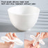 White DIY Face Mask Mixing Bowl, Microwavable Silicone Facial Mud Bowl, 4Pcs Cosmetic Beauty Tool