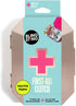 BLINGSTING First Aid Kit - 75 Essential Supplies, Gold Travel Case - Mini Emergency Kit for Women - Pink Interior (1