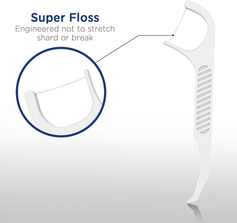Orthodontic Flossers for Braces - 100 Count (Pack of 2) with Travel Case
