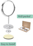 Magnifying Vanity Makeup Mirror 1X/3X, 7 Inch 360° Rotation Double Sided Desk Table Mirror