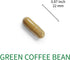 Green Coffee Bean Extract - Natural Antioxidant, High Potency 1600mg Equivalent, Vegan-Friendly Dietary Supplement (60