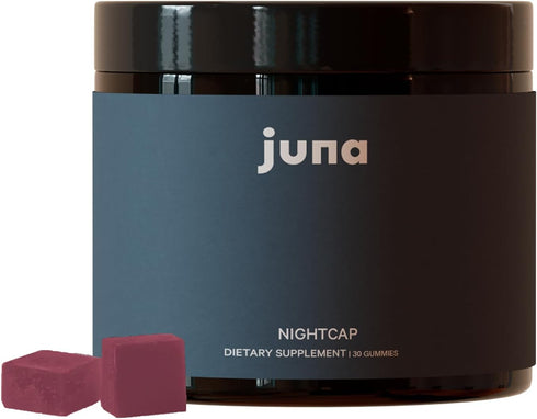 Juna Nightcap Sleep Gummies for Adults, Sugar-Free Phyto-melatonin Sleep Aid with Tart Cherry, GABA, Magnesium, 30