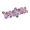 Ruihfas Women Girls Crystal Rhinestone Flower Pattern Hair Spring Clip - Sweet Hair Accessories (Purple)