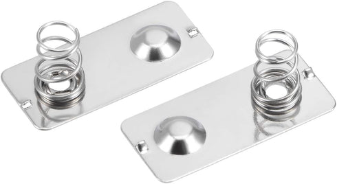uxcell 20 Pcs AA Battery Positive to Negative Conversion Spring Contact Nickeling Plate, 24mm x 11mm