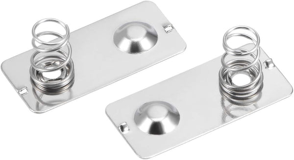 uxcell 20 Pcs AA Battery Positive to Negative Conversion Spring Contact Nickeling Plate, 24mm x 11mm