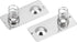 uxcell 20 Pcs AA Battery Positive to Negative Conversion Spring Contact Nickeling Plate, 24mm x 11mm