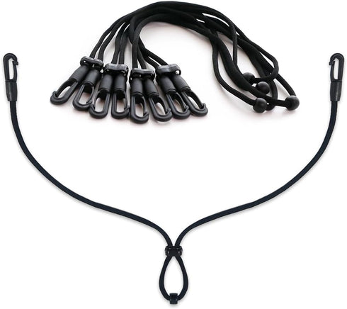 HX AURIZE Face Mask Extender Holders, Adjustable Black 4 Pcs to Protect Ears