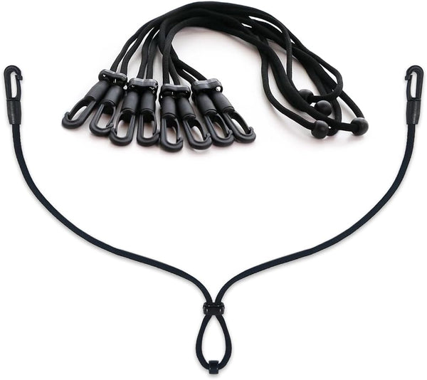 HX AURIZE Face Mask Extender Holders, Adjustable Black 4 Pcs to Protect Ears