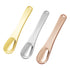 3 Pack Metal Cosmetic Spatulas, Mini Makeup Spoon, Eye Cream Applicator, Facial Cream Mask Scoop Tool (Gold, Silver,