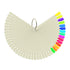 JASSINS 50 Pcs Nail Swatch Sticks with Ring, Fan-shaped Display Tips for Nail Art Polish Practice