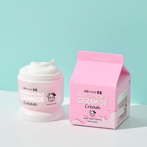 WELCOS Kwailnara Moisturizing Ceramide Milk Cream | Hydrating, Soothing, Nourishing with Milk Protein Extract | 100ml